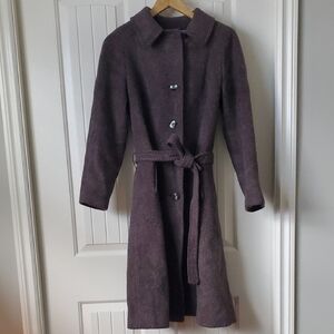 Elegant Purple Trench Coat